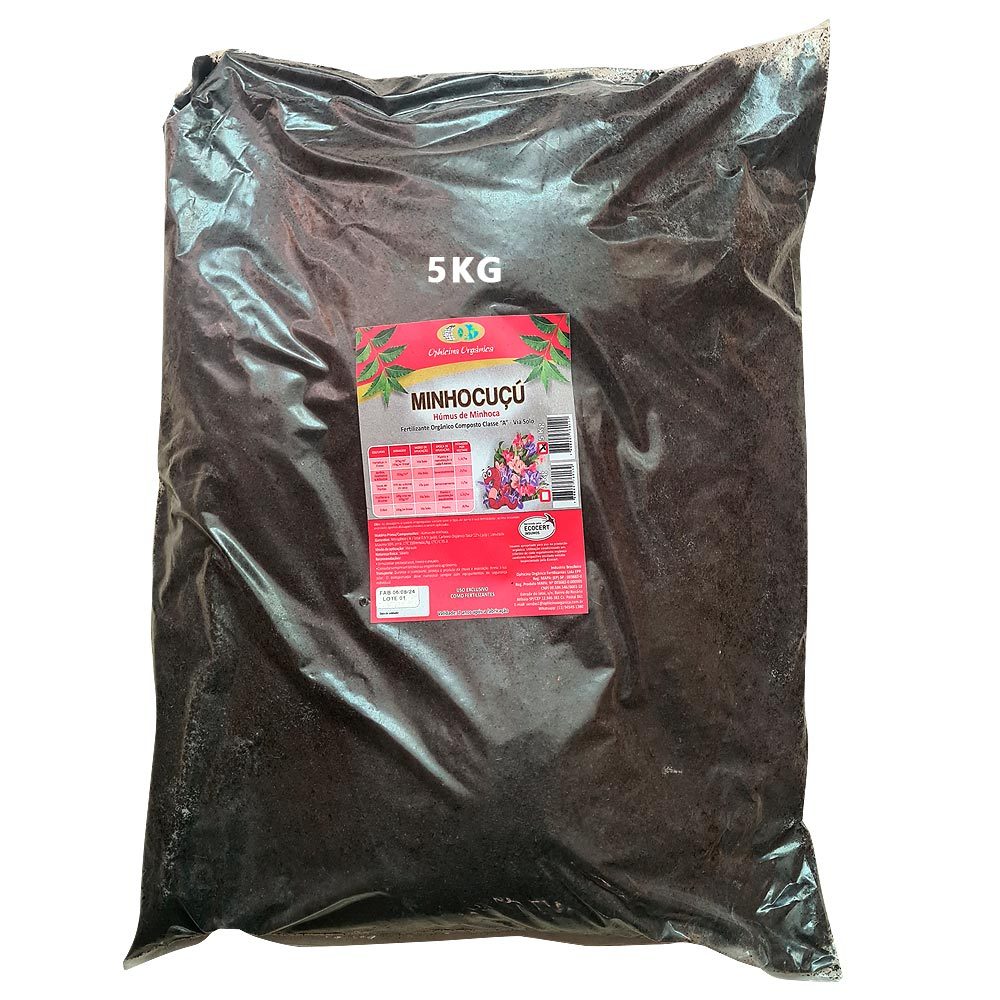 Minhocuçú - Húmus de Minhoca - 5kg - Ophicina Orgânica