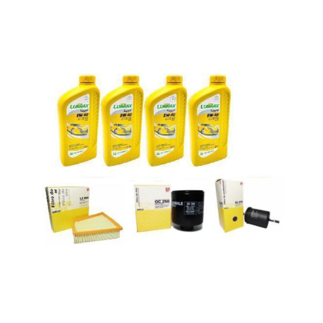 Kit Troca de Óleo e Filtros - VW Gol Saveiro Voyage G5 1.6 8V 2008 a 2013 - 5W40 Lubrax em Oferta na Shopee