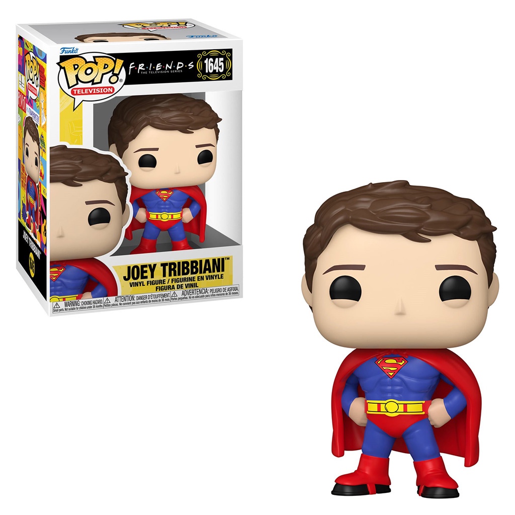 FUNKO POP TELEVISION FRIENDS - JOEY TRIBBIANI IN SUPERMAN COSTUME 1645