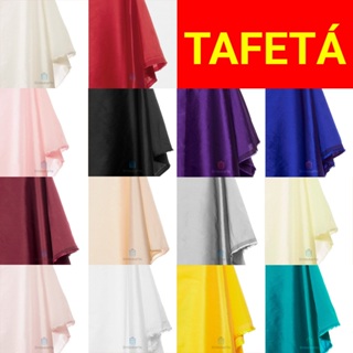 Tecido de Tafetá 100% Poliéster - 1,40m largura - Vestidos de Noiva decoração cortina em Oferta na Shopee