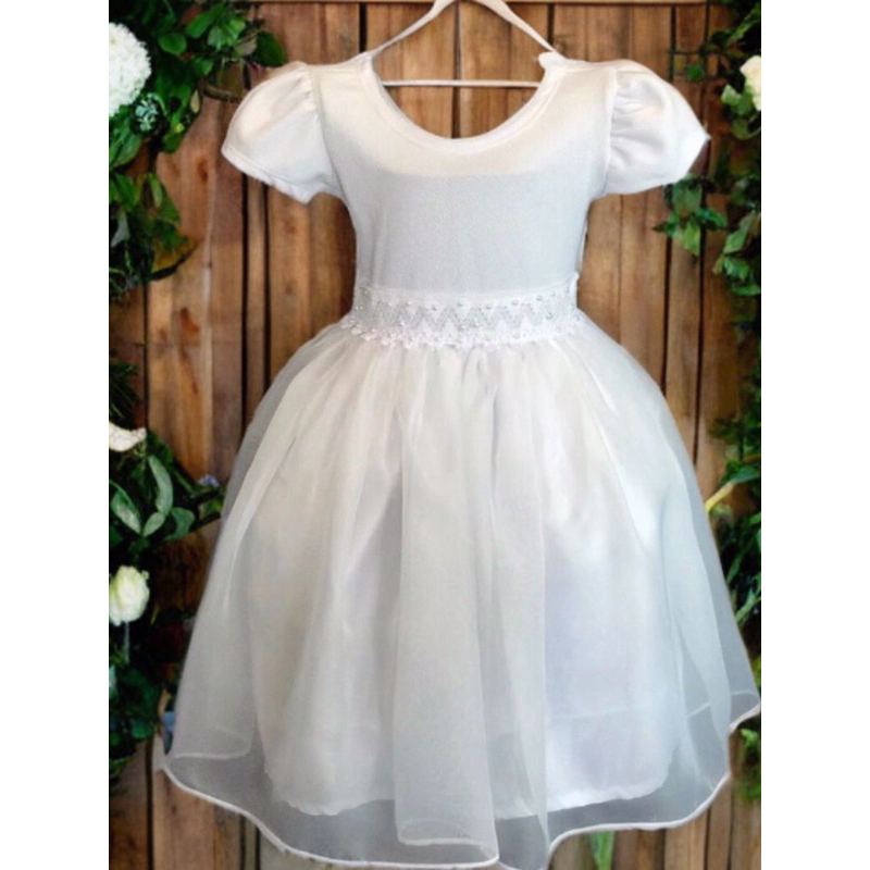 vestido infantil  branco, vermelho, rosa, preto rodado em Oferta na Shopee