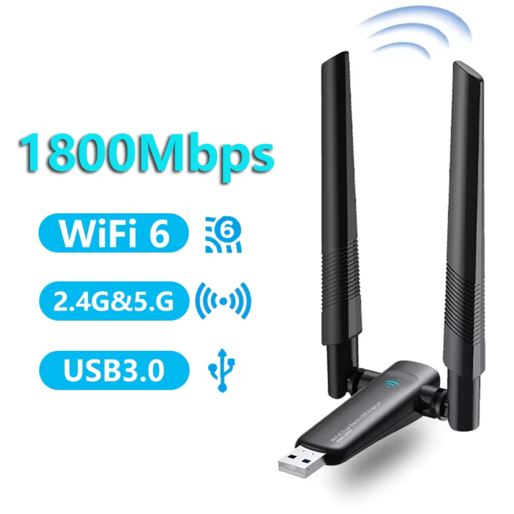 Adaptador Wifi de Alta Velocidade Dual Band 1800Mbps USB PIX-LINK