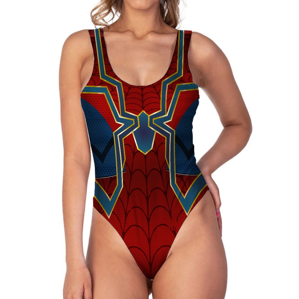 Body Fantasia Carnaval Homem Aranha 4 Regata feminino Spiderman Tobey Cosplay filme