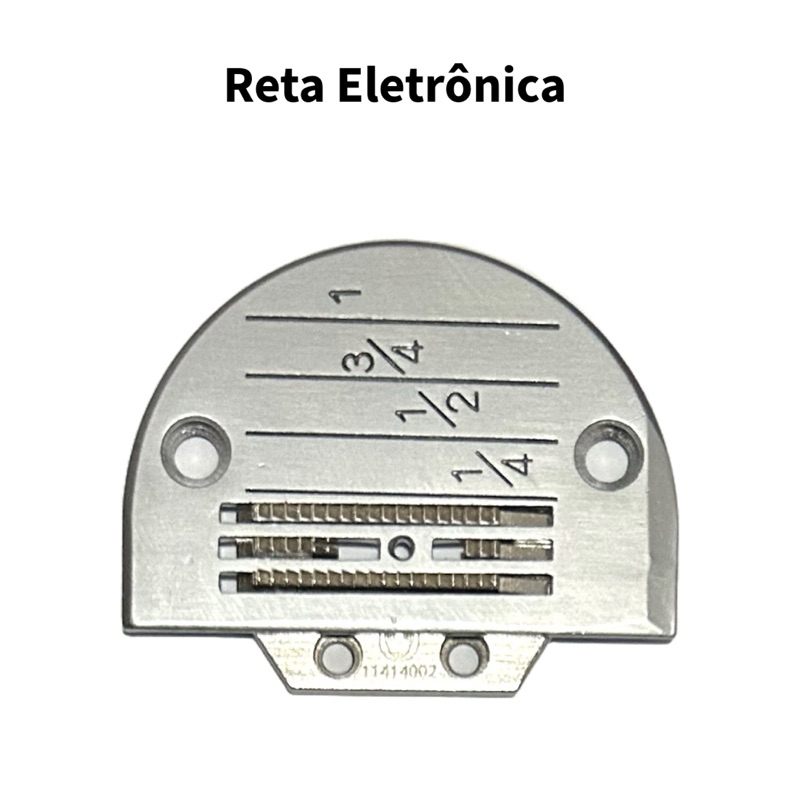 Kit Chapa E Dente Reta Eletrônica 4 Carreira Médio Para Maquina Costura Industrial