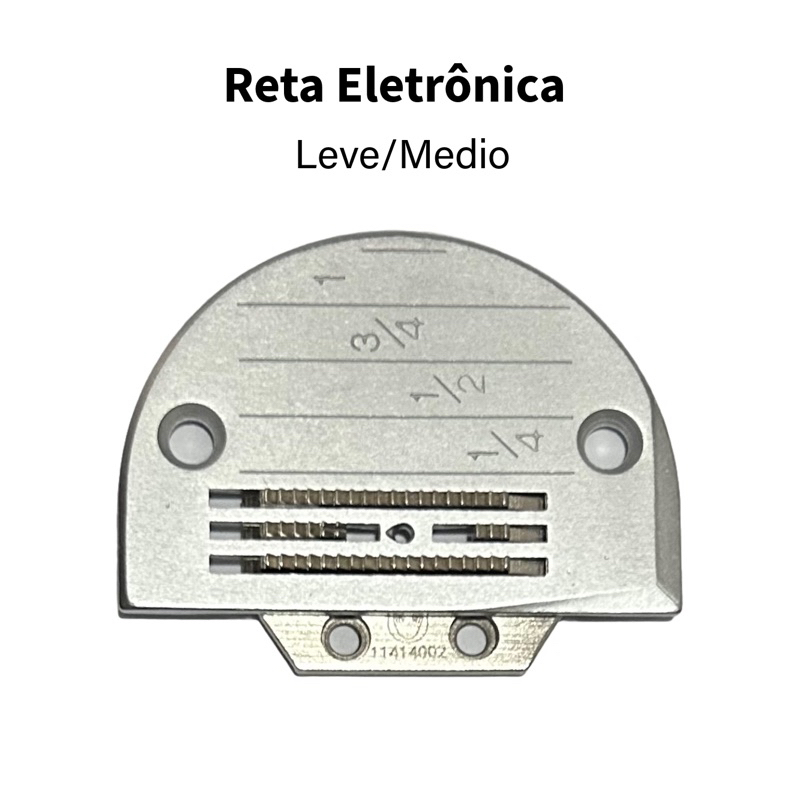Chapa e Dente 4 Carreira Leve/Medio Reta Eletrônica Maquina Costura Industrial
