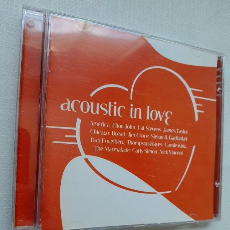 CD Acoustic In Love - Elton John Carly Simon Simon Garfunkel America Cat Stevens Chicago James Taylor Jim Croce Bread