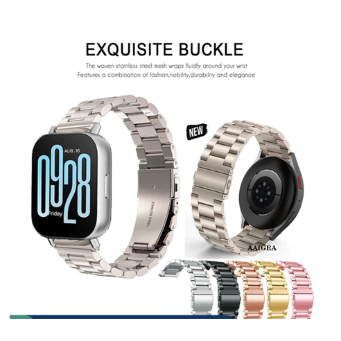 Faixa de relógio de aço inoxidável metálica adequada para Xiaomi Redmi Watch 5 A