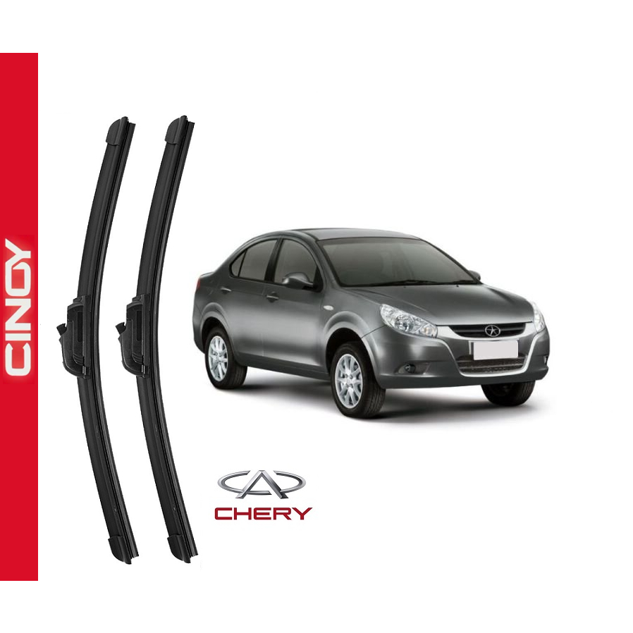 Kit Palheta Limpador de Parabrisa Dianteiro Chery Cielo 2010 a 2013