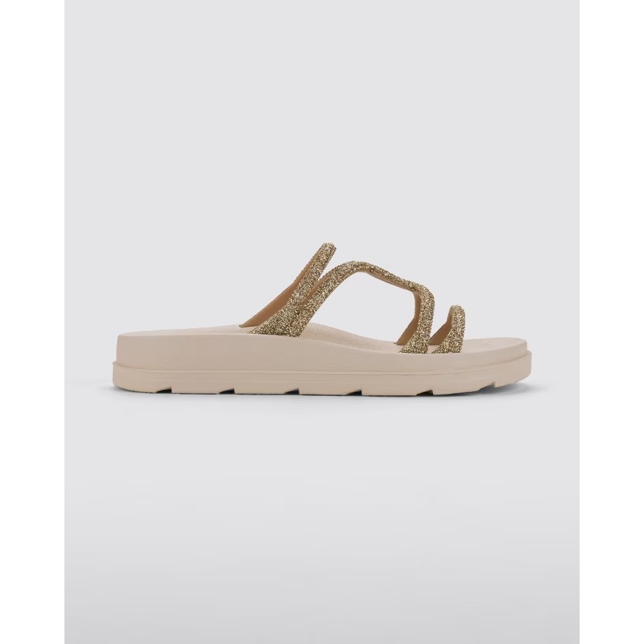 Papete Sandalia Zaxy Bright Feminina Glitter Brilho Antomica