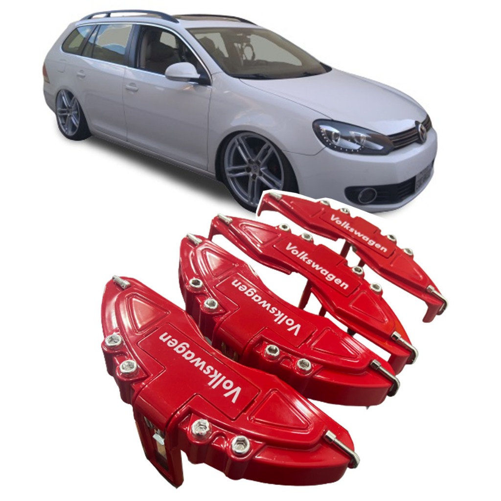 Capa De Pinça De Freio Garras 4 Peças Compativel Jetta  variant mk5 mk6 2010 2011 2012 2013 sem silicone