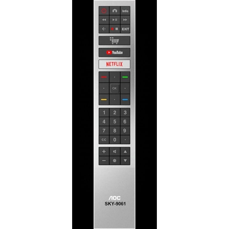 CONTROLE SMART AOC 4K Led Full Hd C/NETFLIX E YOUTUBE 9061 - MP — imagem 2 de 2