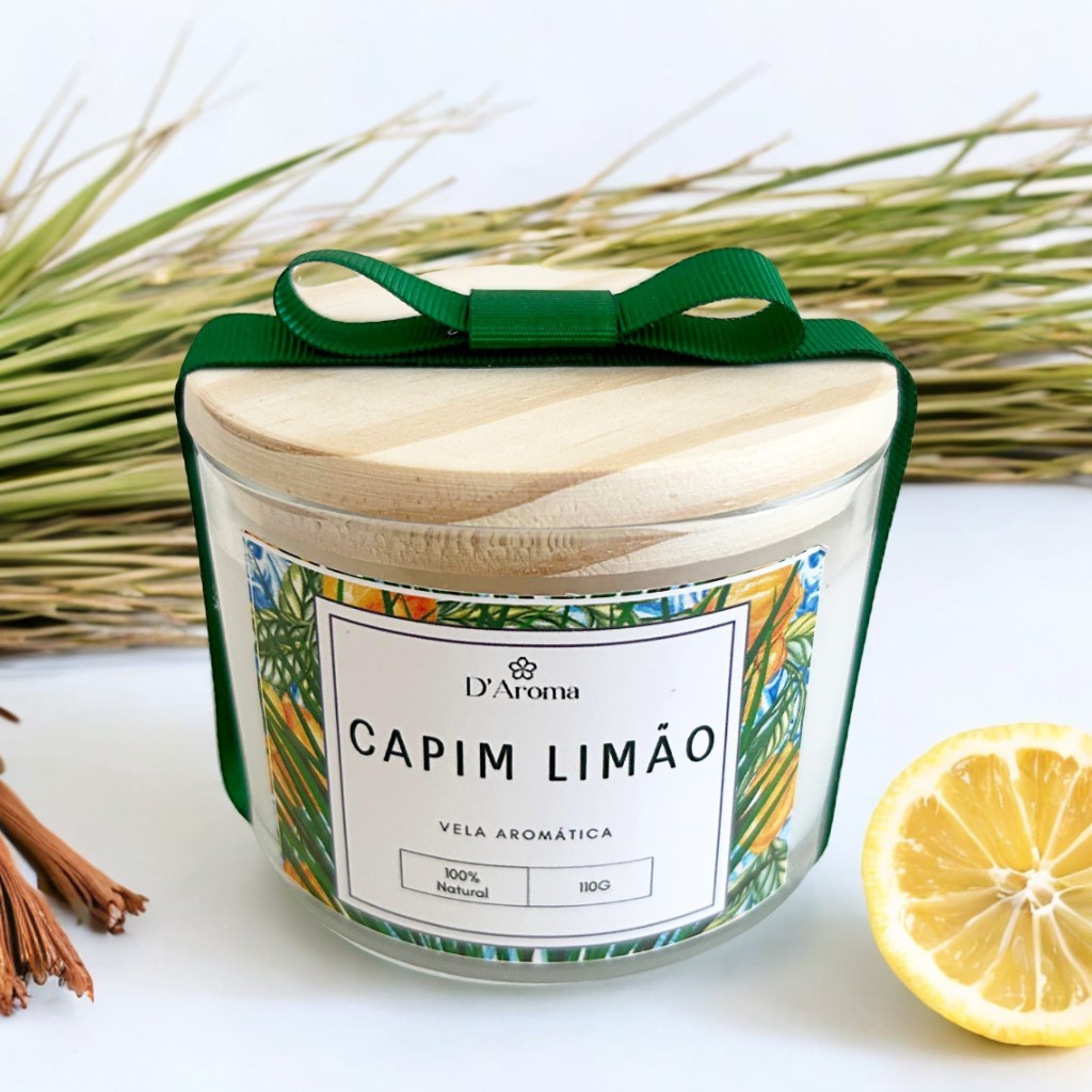 Vela aromática artesanal PREMIUM 110g - Vários Aromas em Oferta na Shopee