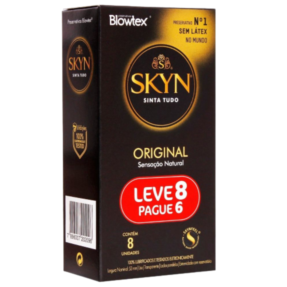 Preservativo Pele a Pele Camisinha Skyn Leve 8 Pague 6 Conforto Máximo Antialergico em Oferta na Shopee