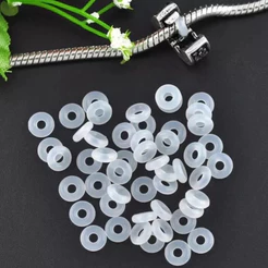 Trava de Silicone Stopper Para Berloques Pulseiras e Pingentes