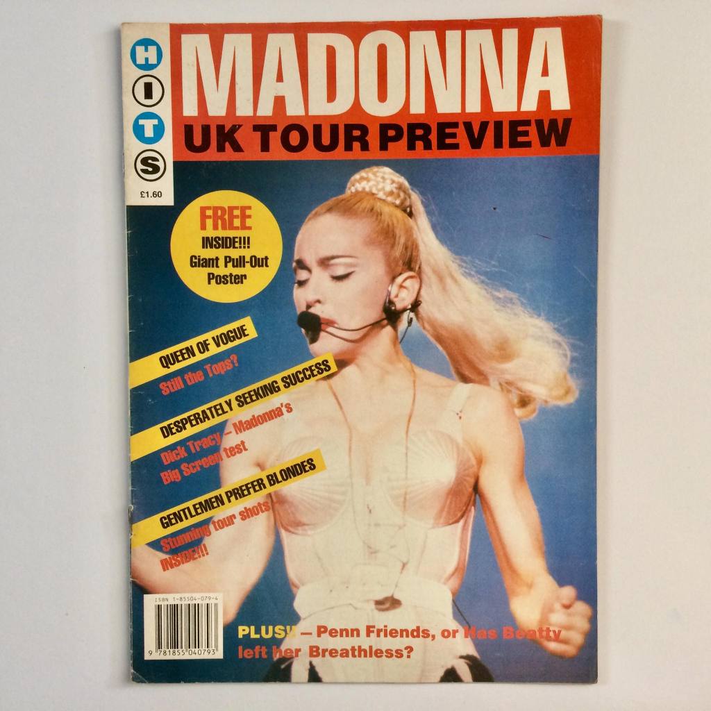 MADONNA REVISTA RARA IMPORTADA HITS UK TOUR PREVIEW BLOND AMBITION COM POSTER COMPLETA