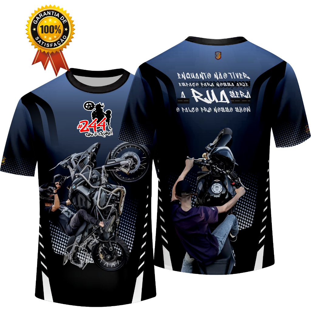 Camiseta Sublimada #244 - Não é Crime | Estilo, Liberdade e Protesto