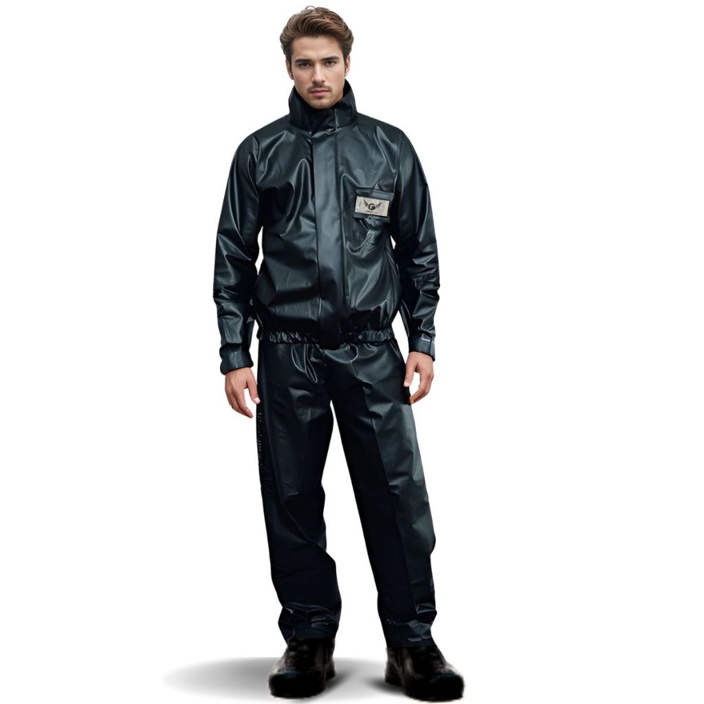 Capa Chuva Jaqueta E Calça Impermeável Motoqueiro Motoboy Nylon