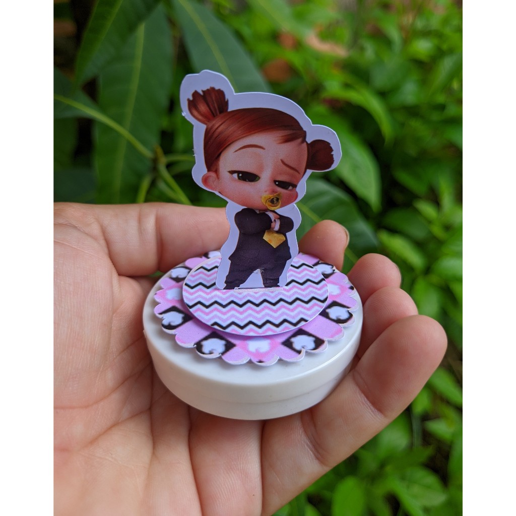 Aplique 3D em pé para Latinha/Caixa Acrílica/ Tag Personalizada/ Festa/ Lembrancinha/ Poderosa Chefinha