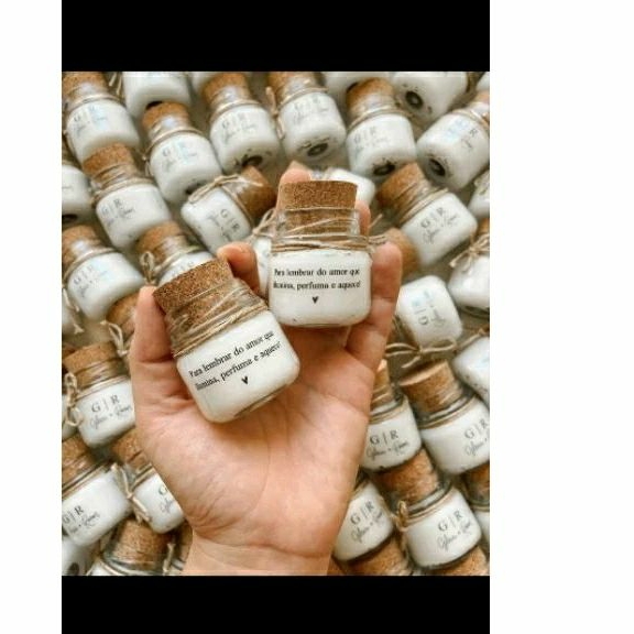 Lembrancinha personalizadas de vela aromática Casamento, aniversário e celebração
