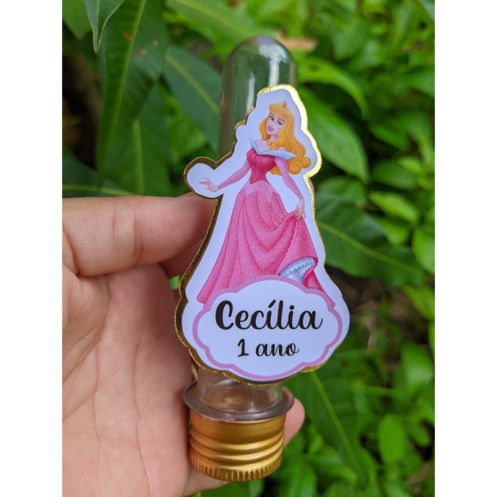 Aplique 3D para Tubete Cinderela |  Aniversário | Festa Infantil | Lembrancinhas Personalizadas