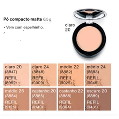 Pó compacto completo e refil Faces Natura