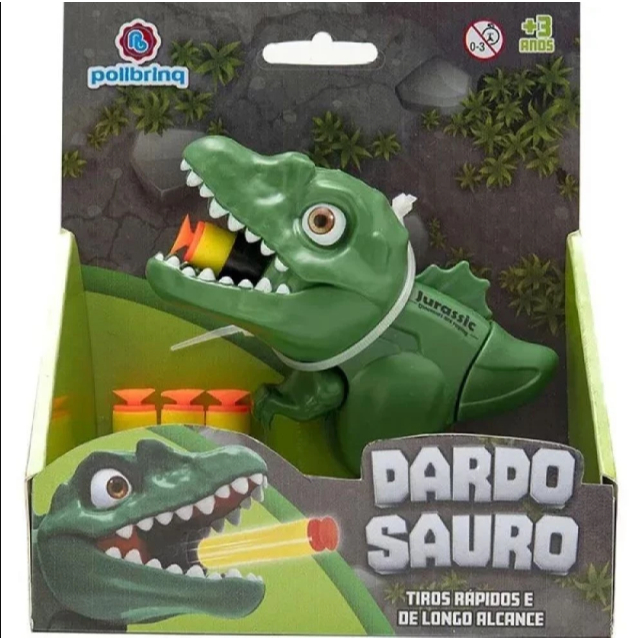 Brinquedo Lança Dardos Dinossauro Dardo Sauro Cores Sortidas E Policial Lança Dardos Nerf Brinquedo