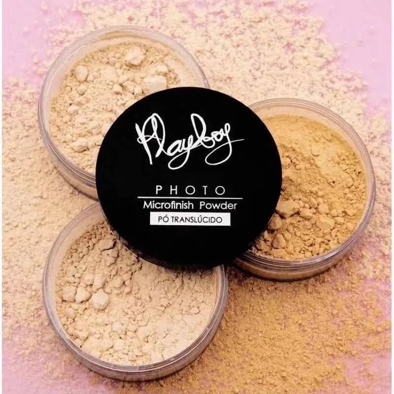 Pó translúcido Playboy Photo Microfinish super fino nova embalagem em Oferta na Shopee