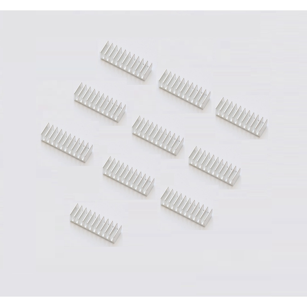 10uni. Dissipador De Calor Adesivo 10x35x10mm Vrm/mosfet/ram