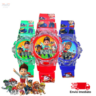 Relógio Musical Infantil Patrulha Canina Menino Menina Relógio Digital em Oferta na Shopee