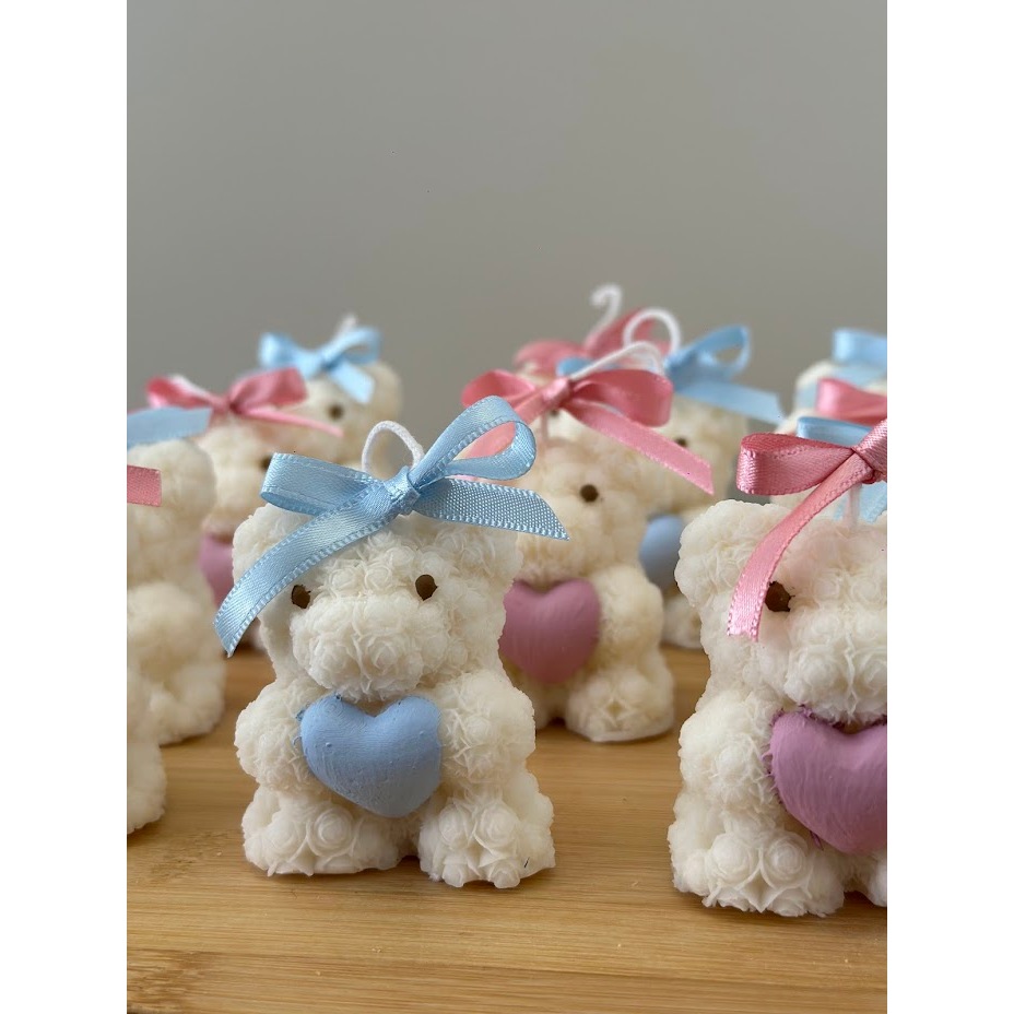 Kit Velas Lembrancinhas Chá Revelação Mini Velas Lembrancinha Maternidade e Chá de Bebe