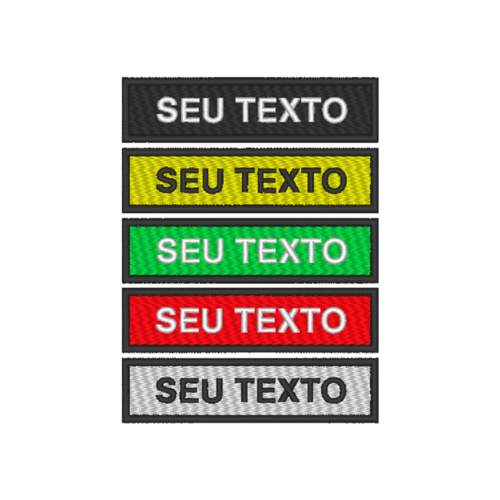 Patch Tarjeta Seu Texto ou Nome ou Profissão Sutache Cores Termocolante ou Velcro Personalizado em Oferta na Shopee