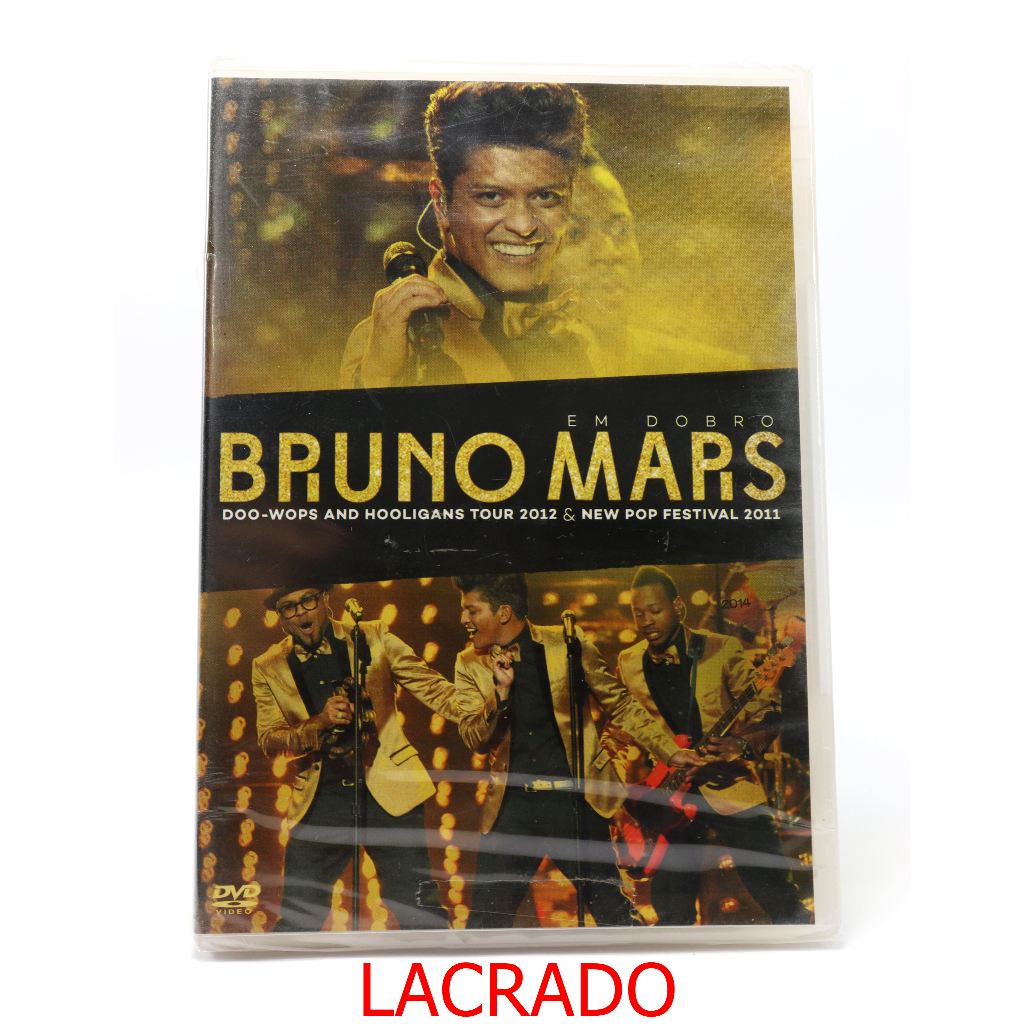 Bruno Mars Em Dobro O New Pop Festival 2011 E A Doo Wops And Hooligans Tour 2012 DVD Lacrado Original De Música