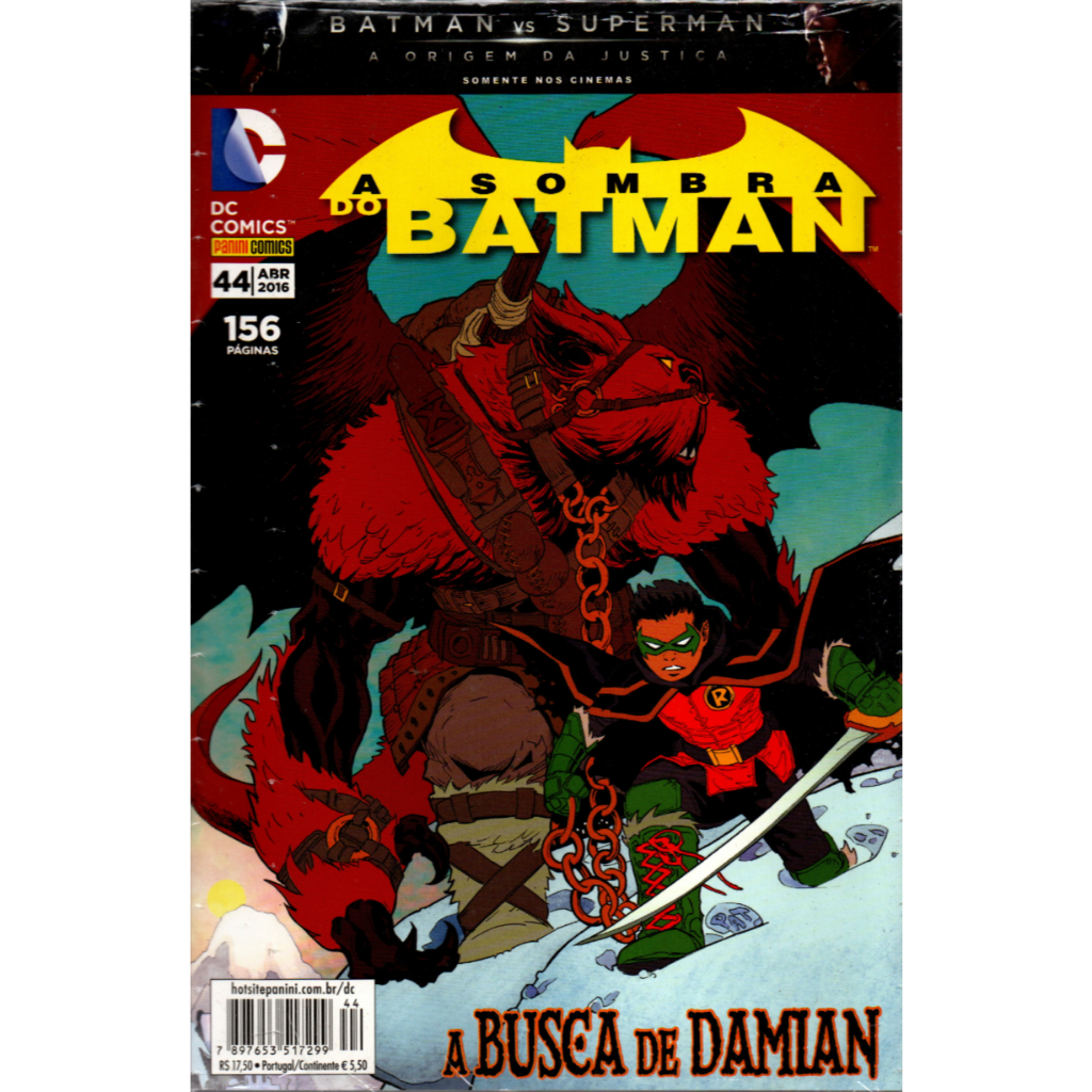 A Sombra do Batman - 2ª Série/Panini n° 44 (2016) osNOVOS52! A Busca de DAMIAN