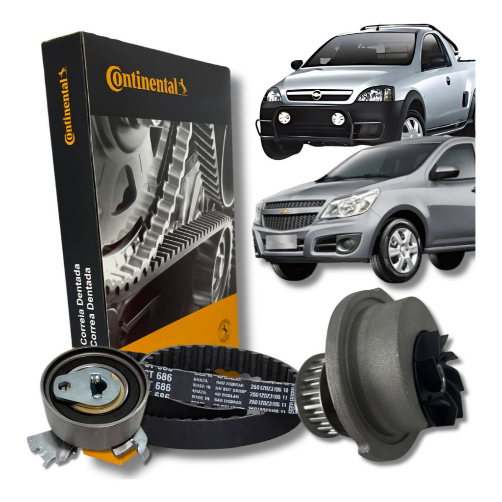 Kit Correia Dentada Tensor e Bomba D'agua - GM Agile 1.4 em Oferta na Shopee