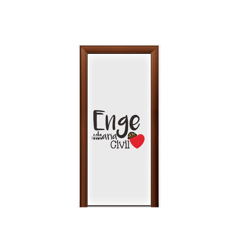 Capa De Porta Profissões Engenharia Decorativo Casa Empresa