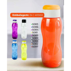 KIT 2 UND DE GARRAFA SQUEEZE LUNA PREMIUM 400ML - PLASTSHOP