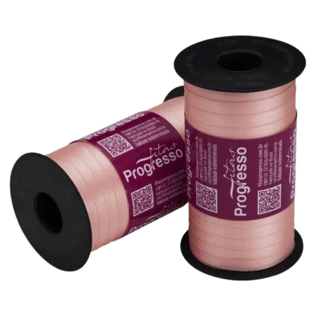 1~4 Fita de Cetim Salmão 100 Metros 7Mm - Cód-392 em Oferta na Shopee