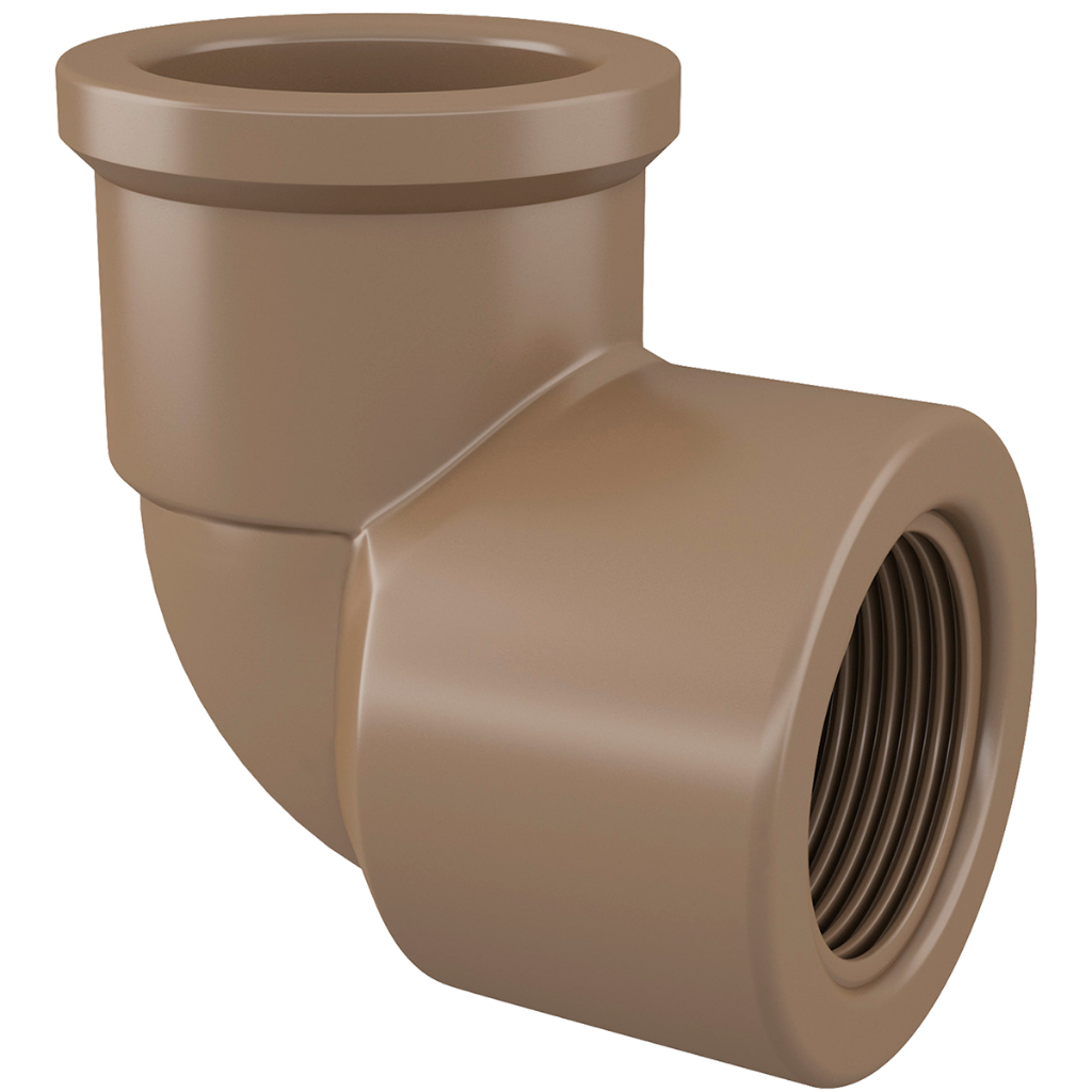 Pacote 30 unid Joelho PVC 90° Soldável com Rosca 25mm x 3/4" Fortlev · foto 2