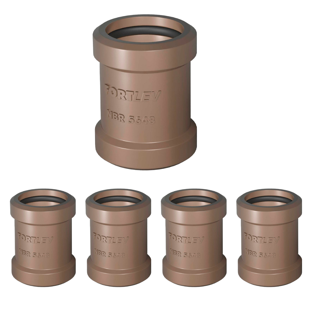 Pacote 12unid Luva de Correr Para Tubo Soldável 20mm Fortlev