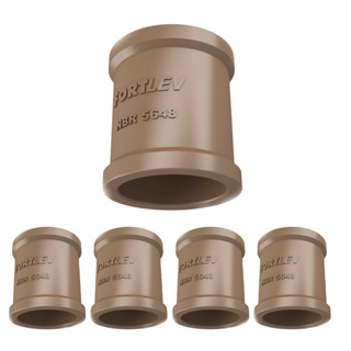 Pacote 50 unid Luva Soldável Marrom 25mm Fortlev em Oferta na Shopee