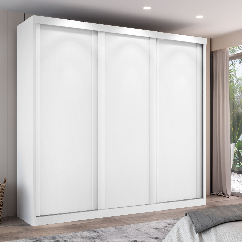 Guarda Roupa Casal Sevilha 3 Portas  Correr 6 Gav. - Home & Living