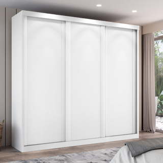 Guarda Roupa Casal Sevilha 3 Portas Correr 6 Gavetas em Oferta na Shopee