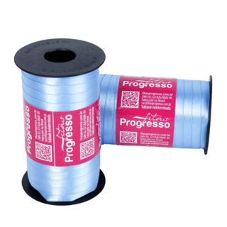 1~4 Fita de Cetim Azul Celeste 100 Metros 7Mm - Cód-246 em Oferta na Shopee