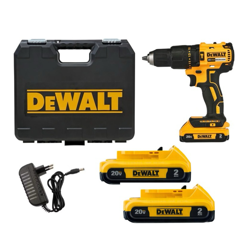 Parafusadeira Furadeira DEWALT Profissional 20v 2 Baterias Com Maleta