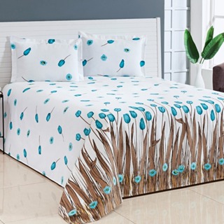 Cobre Leito Bella Piquet Super King 03 Peças Estampas em Oferta na Shopee