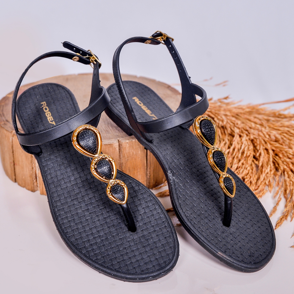 Sandália Feminina Rasteirinha Chinelo - Gota Fácil Limpar Anti Derrapante