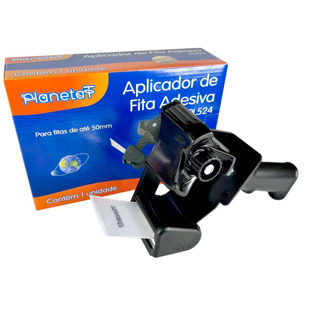 Suporte para Fita Adesiva Suporte de Mão Plástico Preto Suporte Durex Embalagem Caixa VMP PLANETAT em Oferta na Shopee