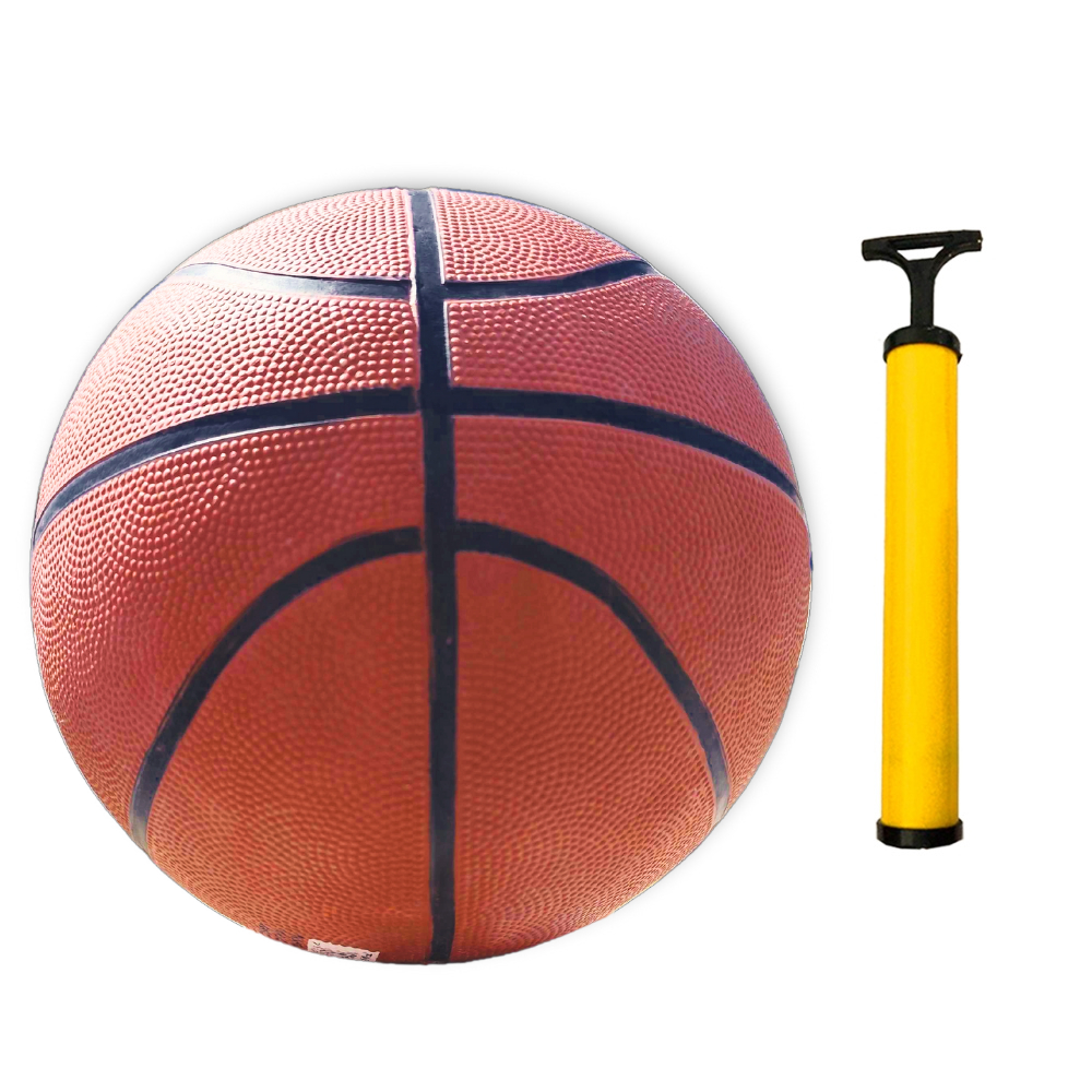 Bola De Basquete Tamanho Oficial Profissional e Bomba de Encher NBA Criança Infantil Garota Garota Nº7 Menino e Menina