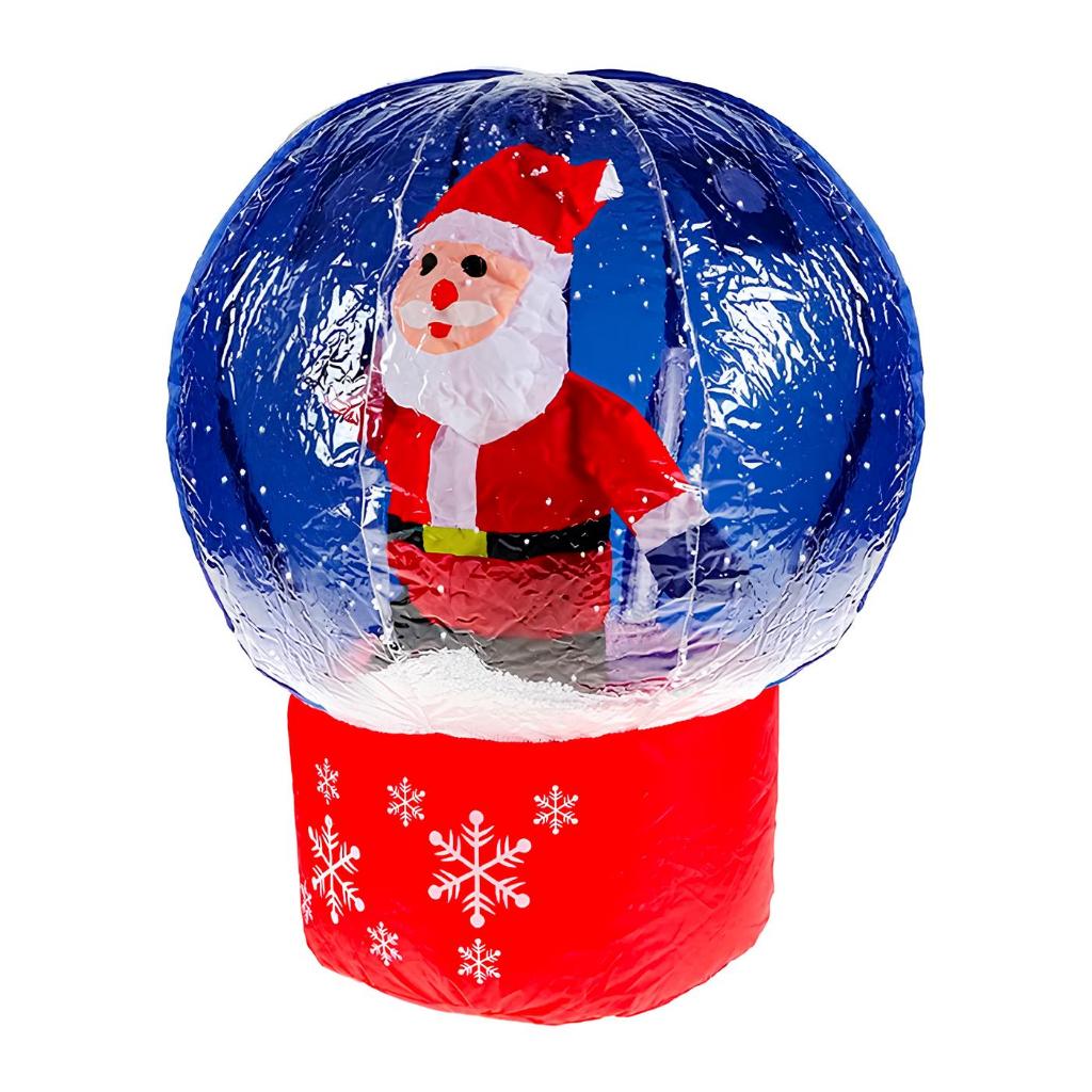 Decoração De Natal Globo de Neve Inflável Papai Noel Bivolt
