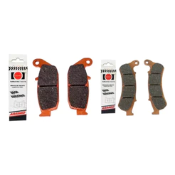 Kit Pastilha Freio Dianteira + Pastilha Freio Traseira Haojue Chopper Road150 Fischer